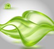Abstract green waving background Abstract green waving background