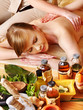 Massage in  beauty spa.
