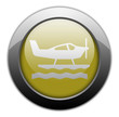 Yellow Metallic Orb Button 