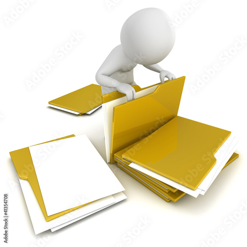 Illustration: Pepe looking for documents Pepe looking for documents