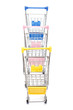 Shopping carts on white Shopping carts on white