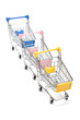 Shopping carts on white Shopping carts on white