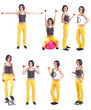 canvas print picture - Fitness collection