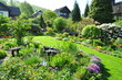 schöner Garten im Frühling
