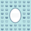 Template design card with different crowns