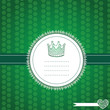 Vector greeting frame with wire crown