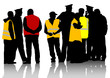 Men on street