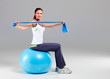 Training mit Theraband 10