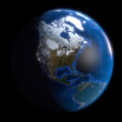 Earth Globe North America