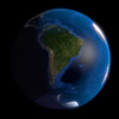 Earth Globe South America