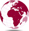 Violet globe earth