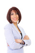 Cute businesswoman portrait of elegant smiling female