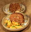 Hackbraten (Falscher Hase) und kleine Kartoffeln