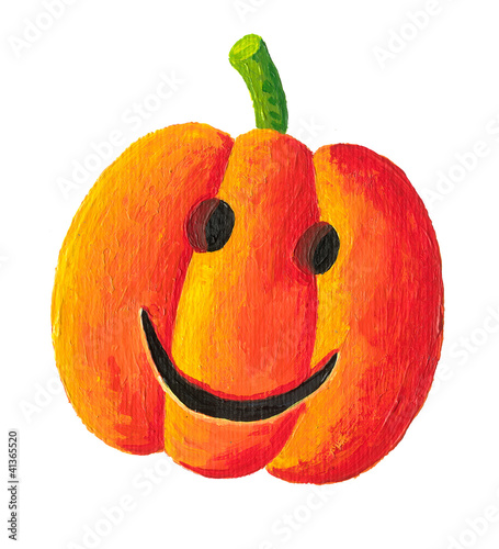 Illustration: Smiling pumpkin Smiling pumpkin