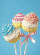 Colorful cupcake pops Colorful cupcake pops