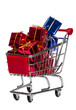 Shopping Cart with gift boxes