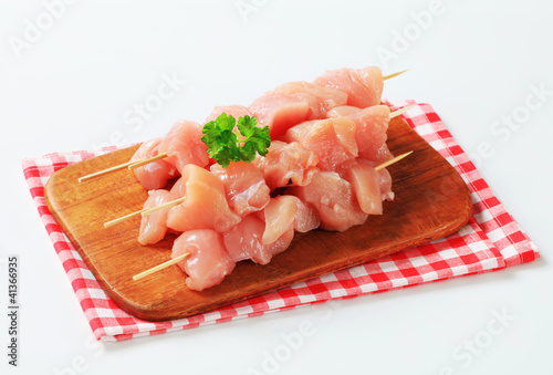 Photo: Fresh chicken skewers Fresh chicken skewers