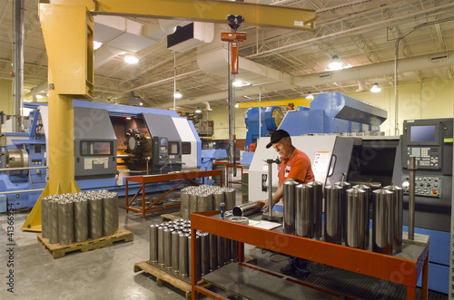 Photo: Quality control in machine shop Quality control in machine shop