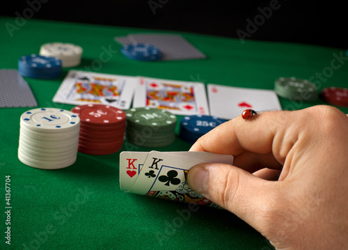 Foto: Poker: Coccinella porta fortuna Poker: Coccinella porta fortuna