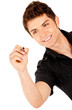 Man holding a pen