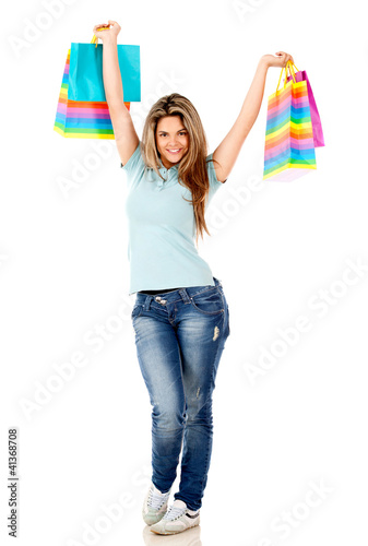 Photo: Happy shopping woman Happy shopping woman