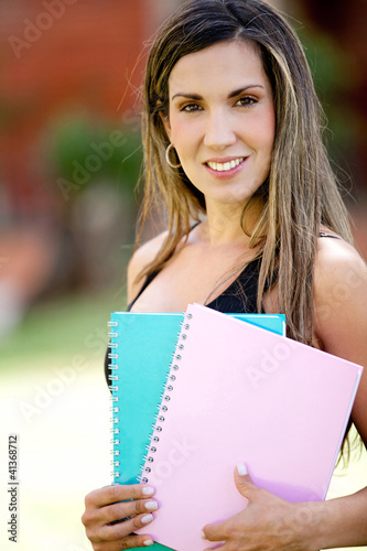 Photo: Female student smiling Female student smiling