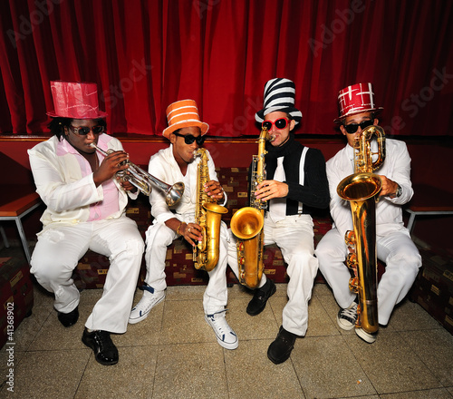 Photo: Funky musicians, wind instruments Funky musicians, wind instruments
