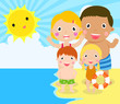 family in holiday