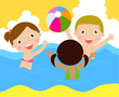 Kids playing ball