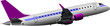 Airplane on the air. Vector illustration Airplane on the air. Vector illustration