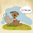 dog & cat's friendship