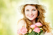 Girl with flowers