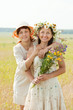 two happy women two happy women