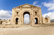 hadrian's arch in ancient jerash, jordan hadrian's arch in ancient jerash, jordan
