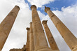 pillars temple of artemis in ancient city of jerash, jordan pillars temple of artemis in ancient city of jerash, jordan