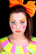 Woman in doll style with creative make-up Woman in doll style with creative make-up