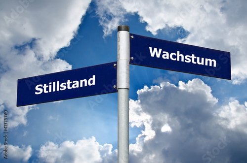 Photo: Schild Wachstum Schild Wachstum