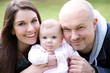 close-up of happy family