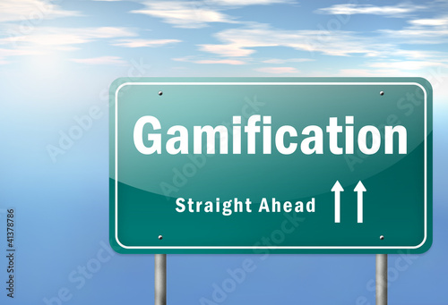 Illustration: Highway Signpost "Gamification" Highway Signpost "Gamification"