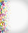 alphabet à gauche