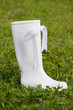 White rubber boot