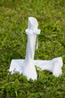 White rubber boot