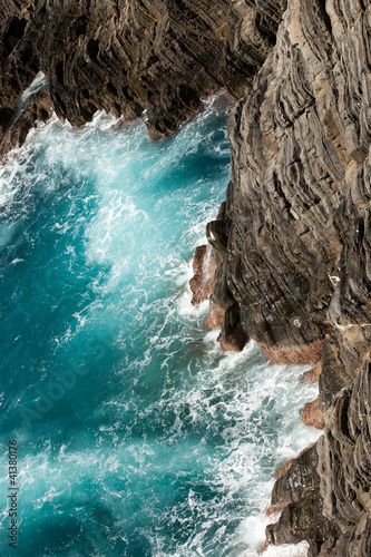Photo: Cliffs in Riomaggiore. Cinque Terre, Liguria, Italy Cliffs in Riomaggiore. Cinque Terre, Liguria, Italy