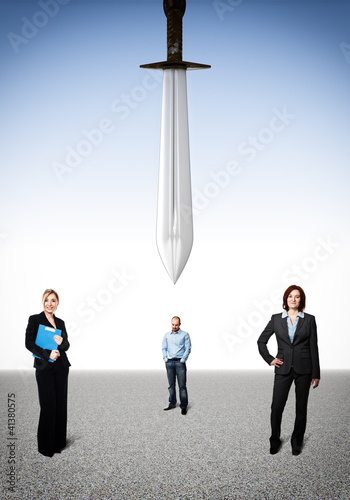 Photo: The sword of Damocles The sword of Damocles