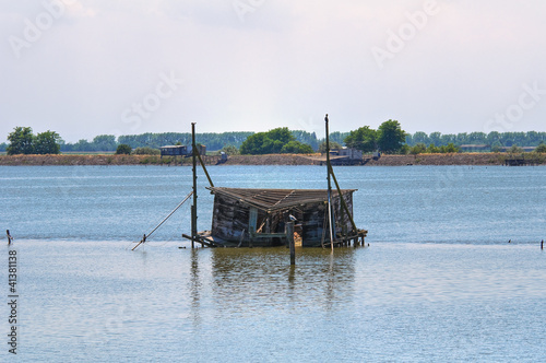 Photo: Trabucchi. Comacchio. Emilia-Romagna. Italy. Trabucchi. Comacchio. Emilia-Romagna. Italy.