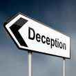 Deception concept.