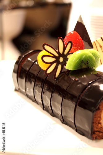 Photo: chocolate cake roll chocolate cake roll