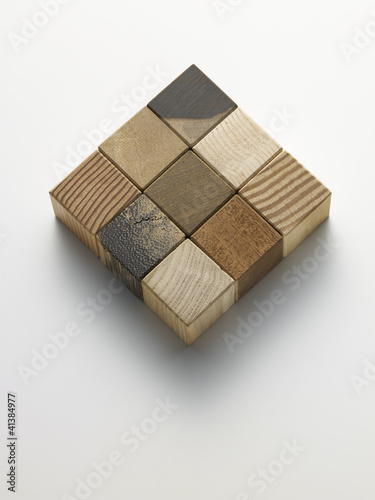 Photo: wooden cubes - cubi di legno wooden cubes - cubi di legno