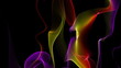 futuristic video animation with moving particle object
