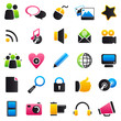 social Media Color & Black Icons